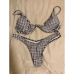 Gingham Bikini Set